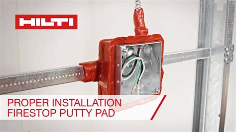 hilti putty pads electrical boxes|hilti mineral wool firestopping.